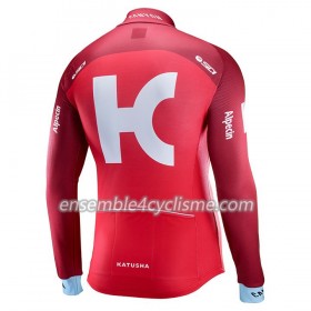 Maillot Cyclisme 2017 Team Katusha-Alpecin Manches Longues N001